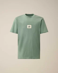 C.P. Company 30/1 Jersey Logo T-Shirt Green Bay Best