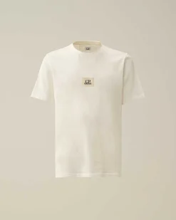 C.P. Company 30/1 Jersey Logo T-Shirt Gauze White New