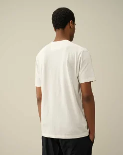 C.P. Company 30/1 Jersey Logo T-Shirt Gauze White New