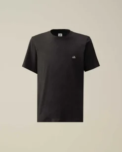 C.P. Company 30/1 Jersey Logo T-Shirt Black Fashion