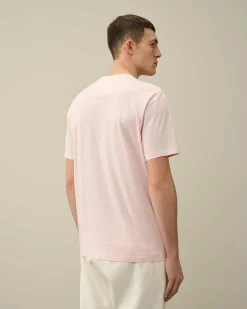 C.P. Company 30/1 Jersey Logo T-Shirt Heavenly Pink Best
