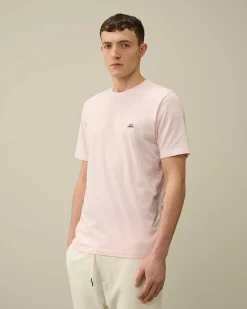 C.P. Company 30/1 Jersey Logo T-Shirt Heavenly Pink Best