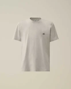 C.P. Company 30/1 Jersey Logo T-Shirt Drizzle Grey Best