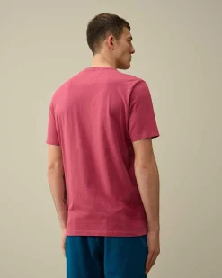 C.P. Company 30/1 Jersey Logo T-Shirt Red Bud Online