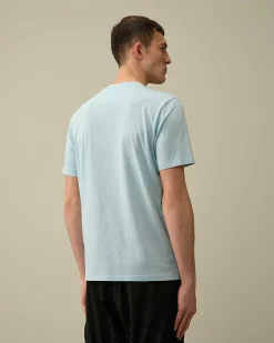 C.P. Company 30/1 Jersey Logo T-Shirt Starlight Blue Flash Sale