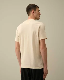 C.P. Company 30/1 Jersey Logo T-Shirt Pistachio Shell-Beige Store