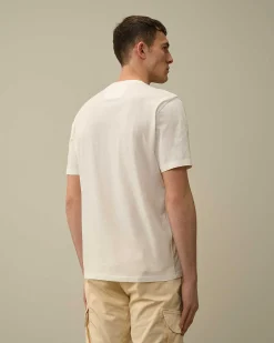 C.P. Company 30/1 Jersey Logo T-Shirt Gauze White Best
