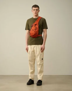 C.P. Company 30/1 Jersey Logo T-Shirt Ivy Green Outlet