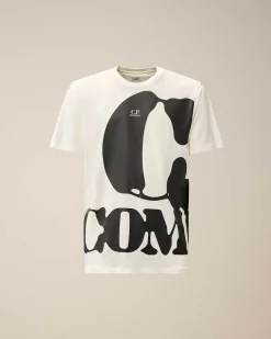 C.P. Company 30/1 Jersey Relaxed Logo T-Shirt Gauze White Store