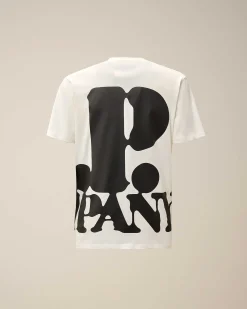 C.P. Company 30/1 Jersey Relaxed Logo T-Shirt Gauze White Store