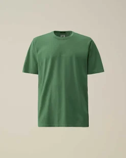 C.P. Company 24/1 Jersey Resist Dyed Logo T-Shirt Duck Green Shop