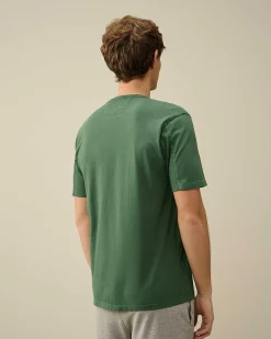 C.P. Company 24/1 Jersey Resist Dyed Logo T-Shirt Duck Green Shop