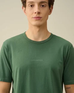 C.P. Company 24/1 Jersey Resist Dyed Logo T-Shirt Duck Green Shop