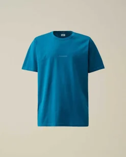 C.P. Company 24/1 Jersey Resist Dyed Logo T-Shirt Ink Blue Best