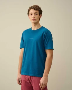 C.P. Company 24/1 Jersey Resist Dyed Logo T-Shirt Ink Blue Best