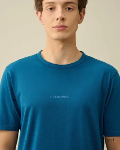 C.P. Company 24/1 Jersey Resist Dyed Logo T-Shirt Ink Blue Best