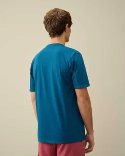 C.P. Company 24/1 Jersey Resist Dyed Logo T-Shirt Ink Blue Best