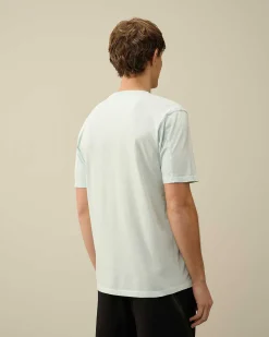 C.P. Company 24/1 Jersey Resist Dyed Pocket T-Shirt Starlight Blue New