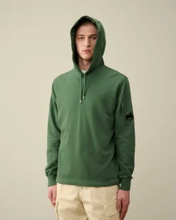 C.P. Company Light Fleece Hoodie Duck Green Cheap