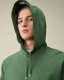 C.P. Company Light Fleece Hoodie Duck Green Cheap
