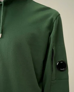 C.P. Company Light Fleece Hoodie Duck Green Cheap