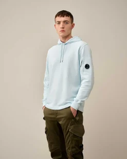 C.P. Company Light Fleece Hoodie Starlight Blue Sale