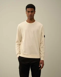 C.P. Company Light Fleece Sweatshirt Pistachio Shell-Beige Outlet