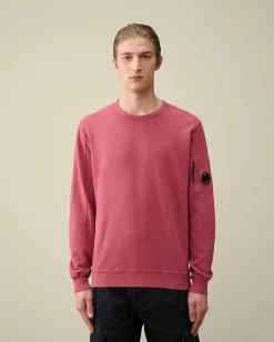 C.P. Company Light Fleece Sweatshirt Red Bud Best