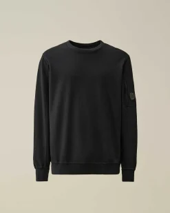 C.P. Company Light Fleece Sweatshirt Black Flash Sale