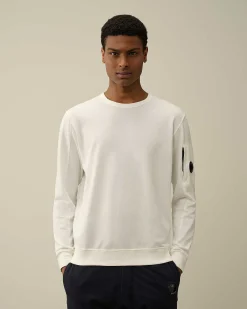 C.P. Company Light Fleece Sweatshirt Gauze White Online