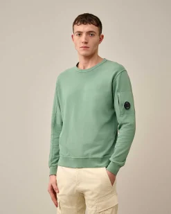 C.P. Company Light Fleece Sweatshirt Green Bay Best