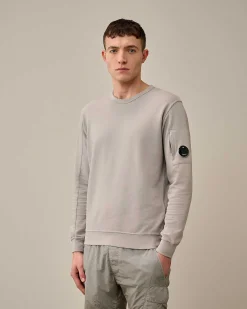 C.P. Company Light Fleece Sweatshirt Drizzle Grey Store