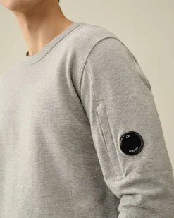 C.P. Company Light Fleece Sweatshirt Grey Melange Best Sale