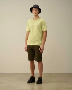 C.P. Company Light Fleece Utility Shorts Ivy Green Best Sale