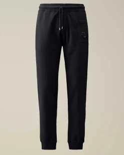 C.P. Company Light Fleece Utility Sweatpants Total Eclipse-Blue Best Sale