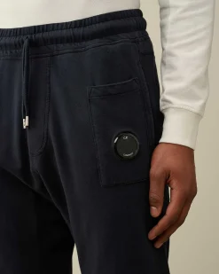 C.P. Company Light Fleece Utility Sweatpants Total Eclipse-Blue Best Sale