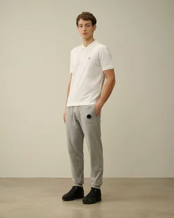 C.P. Company Light Fleece Utility Sweatpants Grey Melange Best