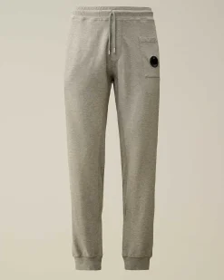 C.P. Company Light Fleece Utility Sweatpants Grey Melange Best