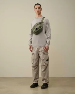 C.P. Company Light Terry Knitted Sweatshirt Drizzle Grey Outlet