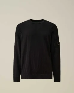 C.P. Company Melange Knitwear Jumper Black Shop