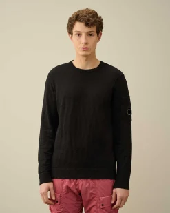 C.P. Company Melange Knitwear Jumper Black Shop