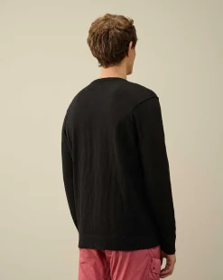 C.P. Company Melange Knitwear Jumper Black Shop
