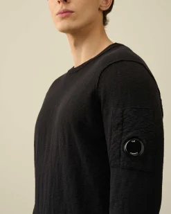 C.P. Company Melange Knitwear Jumper Black Shop
