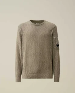 C.P. Company Melange Knitwear Jumper Ivy Green Outlet