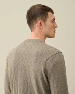 C.P. Company Melange Knitwear Jumper Ivy Green Outlet