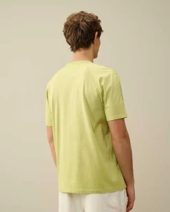 C.P. Company 70/2 Mercerized Jersey Logo T-Shirt White Pear Hot