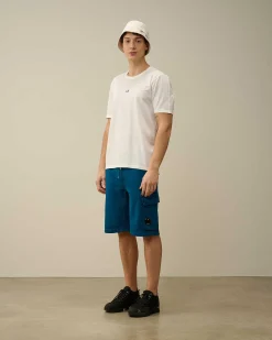C.P. Company 70/2 Mercerized Jersey Logo T-Shirt Gauze White Shop
