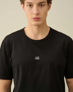 C.P. Company 70/2 Mercerized Jersey Logo T-Shirt Black Online