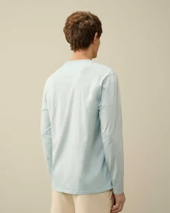 C.P. Company 70/2 Mercerized Jersey Long Sleeved T-Shirt Starlight Blue Cheap