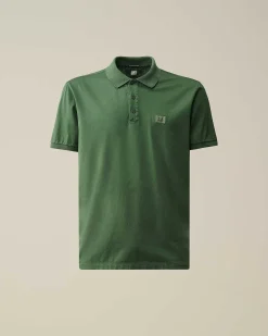 C.P. Company 70/2 Mercerized Jersey Polo Shirt Duck Green Outlet
